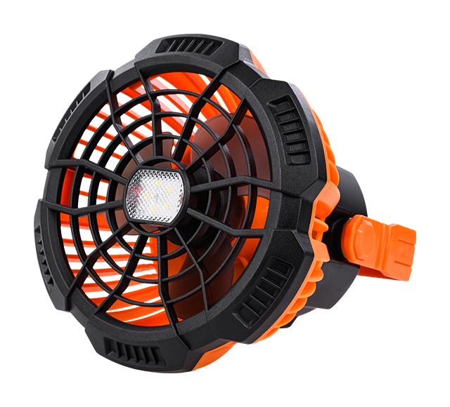 Outdoor Fan Light - Dual-Function Light and Fan, Variable Power Consumption (1W-6W), Extended Working Hours (6-25H), DC5V,2A Battery Capacity